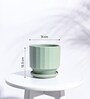 Mint Ceramic Desk Pot