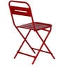 Joyce Metal Folding Chair in Red Colour