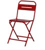 Joyce Metal Folding Chair in Red Colour