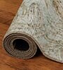 Mint Floral Polyester 8' X 10' Machine Made Carpet
