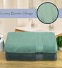 Mint Green & Grey Cotton Solid  500 GSM Bath Towels Pack of 2