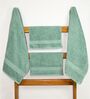 Mint Green Cotton Solid  500 GSM Bath & Hand Towels Pack of 4 (2 Bath 2 Hand)