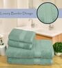 Mint Green Cotton Solid  500 GSM Bath & Hand Towels Pack of 4 (2 Bath 2 Hand)