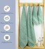 Mint Green Cotton Solid  500 GSM Bath & Hand Towels Pack of 4 (2 Bath 2 Hand)