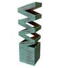 Mintblue Handmade Wooden Tabe Lamp With Geometrical Ladder Fengshu Design
