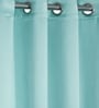 Mint Green Polyester Solid 5ft Blackout Eyelet Window Curtain