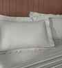 Mint Stripe 200 TC Cotton King Size Bed Sheet with 2 Pillow Covers 24 Collection