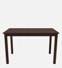 Minto Sheesham Wood 4 Seater Dining Set In Classic Brown Finish