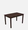 Minto Sheesham Wood 4 Seater Dining Set In Classic Brown Finish