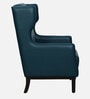 Volgo Leatherette Wing Chair In Green Colour