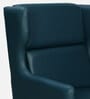 Volgo Leatherette Wing Chair In Green Colour