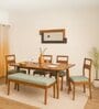 Mirae Teakwood 2 Seater Bench in Teak Finish