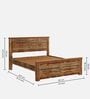 Mirage King Size Bed in Brown Color