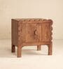 Miramar Acacia Wood Bedside Table in Natural Finish
