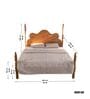 Miramar Acacia Wood Queen Sized Bed in Natural Finish