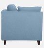 Miranda Fabric 1 Seater Sofa In Ice Blue Color