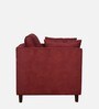 Miranda Fabric 1 Seater Sofa In Wine Red Colour