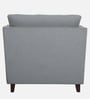 Miranda Chenille Fabric 1 Seater Sofa In Ash Grey Colour