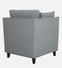 Miranda Chenille Fabric 1 Seater Sofa In Ash Grey Colour