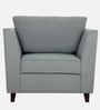 Miranda Chenille Fabric 1 Seater Sofa In Ash Grey Colour