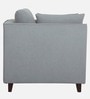 Miranda Chenille Fabric 1 Seater Sofa In Ash Grey Colour