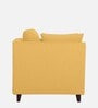 Miranda Chenille Fabric 1 Seater Sofa In Camel Yellow Colour