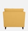 Miranda Chenille Fabric 1 Seater Sofa In Camel Yellow Colour