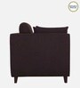 Miranda Chenille Fabric 1 Seater Sofa In Chestnut Brown Colour