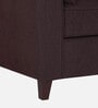 Miranda Chenille Fabric 1 Seater Sofa In Chestnut Brown Colour
