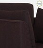 Miranda Chenille Fabric 1 Seater Sofa In Chestnut Brown Colour