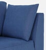 Miranda Chenille Fabric 1 Seater Sofa In Denim Blue Colour
