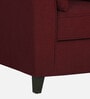 Miranda Chenille Fabric 1 Seater Sofa In Garnet Red Colour