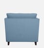Miranda Chenille Fabric 1 Seater Sofa In Ice Blue Colour