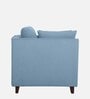 Miranda Chenille Fabric 1 Seater Sofa In Ice Blue Colour