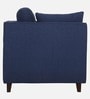 Miranda Chenille Fabric 1 Seater Sofa In Navy Blue Colour