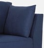 Miranda Chenille Fabric 1 Seater Sofa In Navy Blue Colour