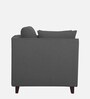 Miranda Chenille Fabric 1 Seater Sofa In Steel Grey Colour