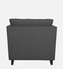 Miranda Chenille Fabric 1 Seater Sofa In Steel Grey Colour