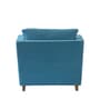 Miranda Chenille Fabric 1 Seater Sofa In Teal Colour