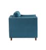Miranda Chenille Fabric 1 Seater Sofa In Teal Colour