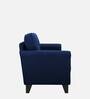 Aldrin Fabric 1 Seater Sofa In Cool Cobalt Colour