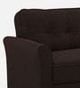 Aldrin Fabric 1 Seater Sofa In Mahogany Colour