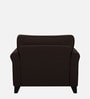 Aldrin Fabric 1 Seater Sofa In Mahogany Colour