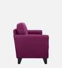 Aldrin Fabric 1 Seater Sofa In Mulberry Colour