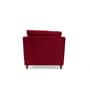 Miranda Velvet 1 Seater Sofa In Burnt Red Colour