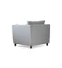 Miranda Velvet 1 Seater Sofa In Mist Grey Colour