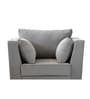 Miranda Velvet 1 Seater Sofa In Mist Grey Colour