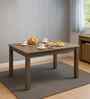 Mirano 6 Seater Dining Table With Rectangular Table Top In Brown Colour