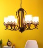Noa Brown Metal Chandelier