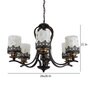 Noa Brown Metal Chandelier